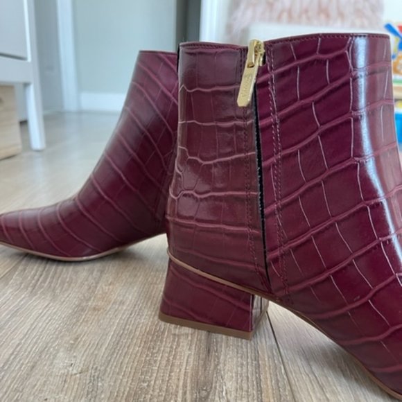 Circus by Sam Edelman Red Daysi Kitten Block-Heel Booties - Picture 6 of 6